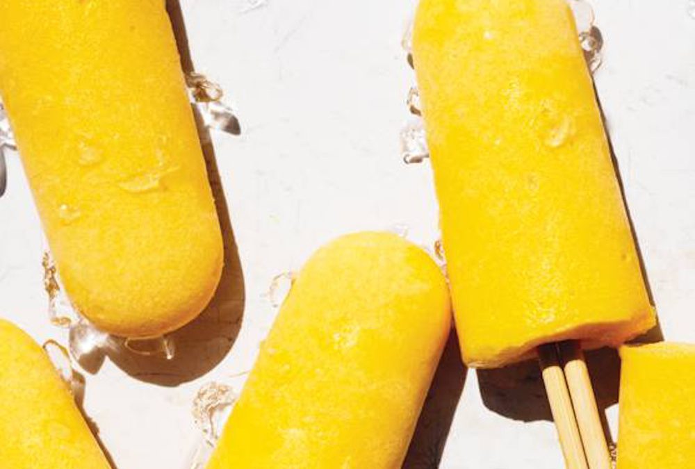 CBD Infused Coconut and Mango Popsicles