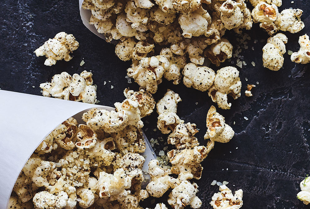 Cannabis Infused Cheesy Brown Butter Popcorn