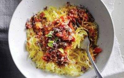 Cannabis Infused Spaghetti Squash with Red Sauce