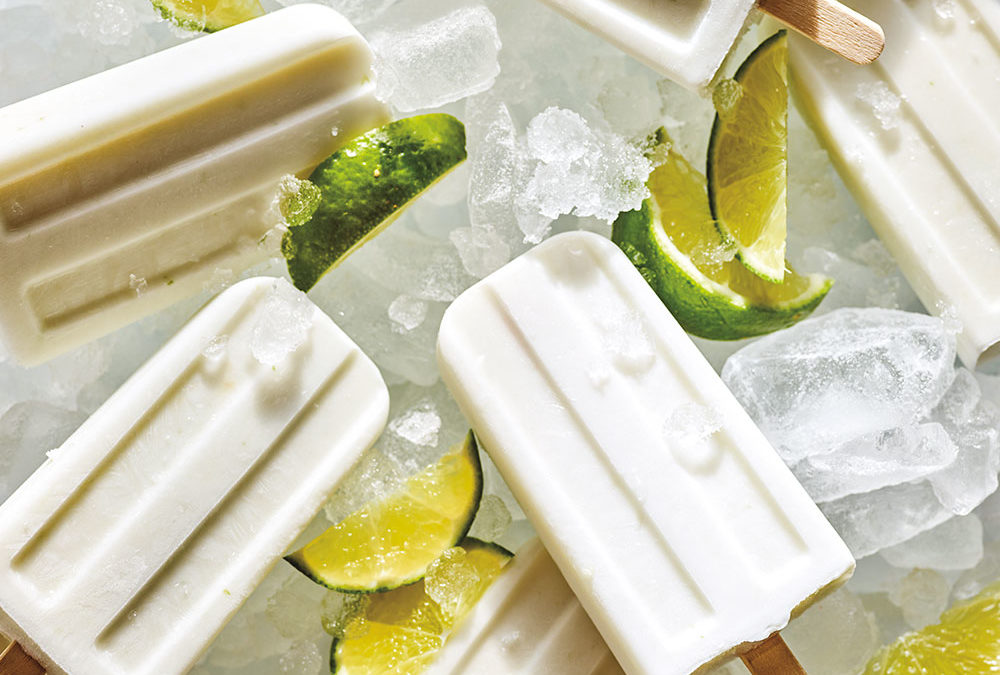 Infused Coconut Lime Ice Pops